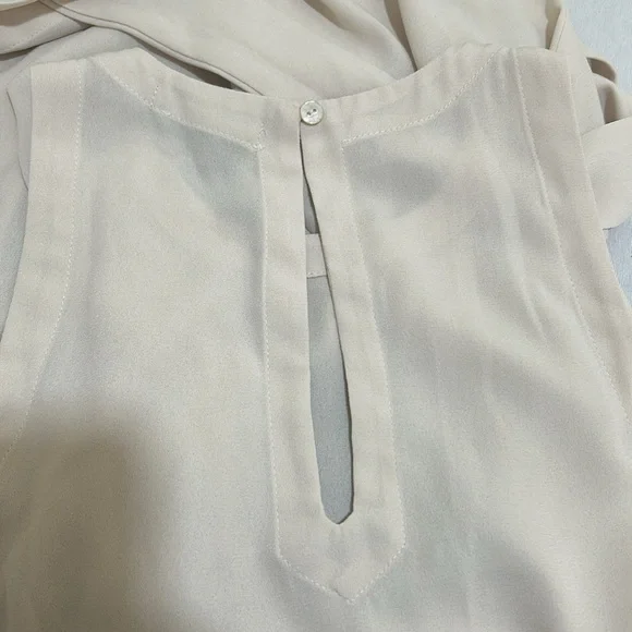 STELEN SEMI SHEER DRESS SIZE M TAN SLEEVELESS NEW - Picture 5 of 10